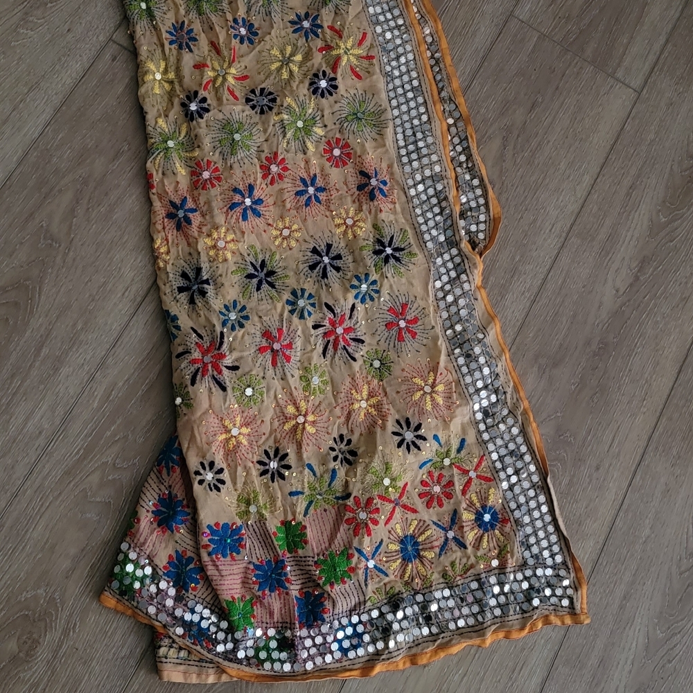 Scarve /wrap embellished large